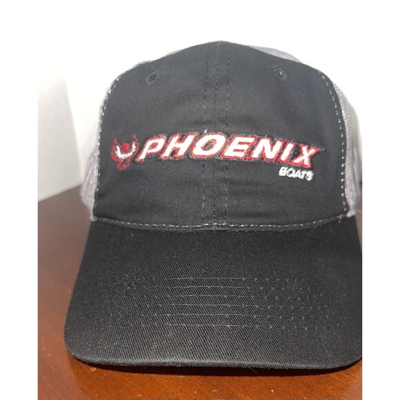 Outdoor Cap Other - Outdoor Cap Phoenix Boats Trucker Baseball Cap Hat Black Gray Red Adjustable